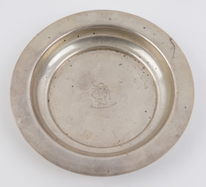 THOMAS GAUNT & Co. Australian sterling silver bowl engraved "Broken Hill Silver, BHP Co.", stamped "T. Gaunt & Co. Sterling", 15.5cm diameter. 145 grams