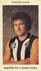 1979 Yakka "Collingwood Stickers" [18]; 1982 Yakka "Collingwood Stickers - Series II" [1/27]; plus Collingwood player photos c1987 (19), 1988 (24) & 1989 (39). Mainly G/VG.