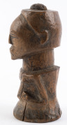 An African female fetish figure, carved wood, Basongye tribe, Southern Congo, 14.5cm high. - 5