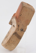 An African mask with orange forehead and slit eyes, carved wood and natural earth pigments, Adouma tribe, Gabon, ​28cm high - 5