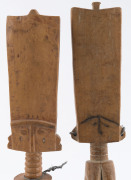Two dolls, carved wood, Fanti tribe, Ghana, ​32.5cm and 33.5cm high - 6