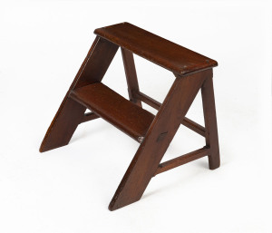 Australian cedar kitchen steps, South Australian origin, 19th century, 40cm high, 48cm wide, 44cm deep
