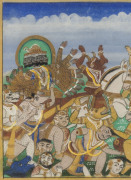 An Indian Hindu religious painting, 19th/20th century, 23 x 32cm - 2