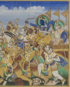 An Indian Hindu religious painting, 19th/20th century, 23 x 32cm - 3