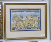 An Indian Hindu religious painting, 19th/20th century, 23 x 32cm - 4