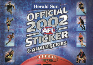 1997-2002 "Official AFL Sticker Albums' (12 full & 3 empty) from the Murdoch newspapers - 'Herald-Sun', 'Mercury', 'The Advertiser' & 'Sunday Times'.