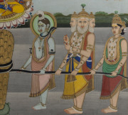 An Indian Hindu religious painting, 19th/20th century, ​59 x 74cm overall - 6