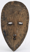 A ceremonial mask, carved and painted wood with metal eyes and teeth, Dan tribe, Ivory coast, ​19cm high - 6