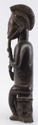 Seated male figure holdings his beard, carved wood and trade bead with remains of painted finish, Baule tribe, Ivory Coast, ​53cm high - 6