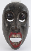 Tribal mask, statues, spoon etc, carved wood, African origin, ​the mask 21cm high - 5