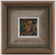 Joseph GREENBERG (1923 - 2007), portraits, (5 items), acrylic on board, the largest 19 x 19cm - 5