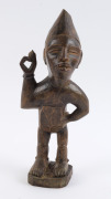 A male fetish figure, carved wood, Bakongo tribe, Congo, 26.5cm high - 2