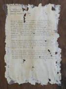 George Merwulunulu DJAYGURRNGA, Crocodile Dreaming, bark and natural earth pigment, Oenpelli label verso, Ref. No. D2734, REEEE, ​153 x 57cm - 4