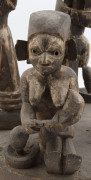 Gelede society mask topped with four figures, carved wood, Yoruba tribe, Nigeria, ​55cm high, 41cm wide - 8