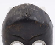 A mask, carved wood with metal teeth and eyes, Dan tribe, Ivory Coast, ​23cm high - 2