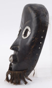 A mask, carved wood with metal teeth and eyes, Dan tribe, Ivory Coast, ​23cm high - 4