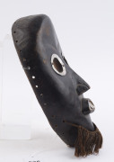 A mask, carved wood with metal teeth and eyes, Dan tribe, Ivory Coast, ​23cm high - 6