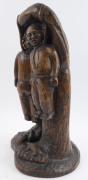 Flores ARIAS, Mexican folkart sculpture, carved timber, signed "ARIAS" mid 20th century, ​53cm high - 7