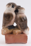 "KOOKABURRA" statue, painted chalk ware, early 20th century, ​26cm high - 3