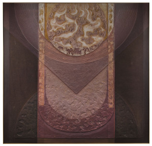 OWEN PIGGOTT (1931 - 2015), Morning Light, mixed media on canvas, signed, dated '75 and titled verso, 136 x 136cm.
