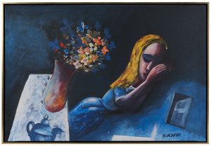 CHARLES BLACKMAN (1928 - 2018) Dreaming Alice, digital print on canvas, #19 from an edition of 35, (numbered verso), signed "BLACKMAN" lower right, with CofA, 90 x 132cm.