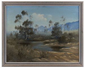 JOHN (Jean) SINDELAR (Belgium, Australia 1941 - 2012?) (Landscape), oil on board, signed lower right,