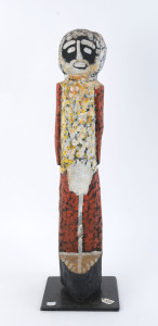 ARTIST UNKNOWN, statue of a spirit figure, carved wood and pigment, Tiwi Islands, Australia, 20th century, ​62cm high