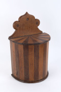 BAROSSA VALLEY wall mounted canister, cedar and pine, South Australian origin, circa 1865, ​39cm high