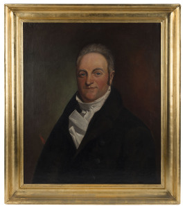 ARTIST UNKNOWN (19th century), portrait of a gent, oil on canvas, ​75 x 64cm