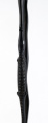 Solomon Islands figural walking stick, carved ebony with inlaid mother of pearl decoration, early 20th century, ​100cm high - 2