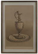 "The Renaissance Vase and Dish in Parian by Minton of Stoke Upon Trent" and "Stove in white porcelain by Hoffman of Berlin", 2 full plate lithographs from "The Industrial Arts of the Nineteenth Century, At The Great Exhibition, 1851", both mounted, framed - 3