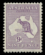 9d Violet, lovely MVLH example. CORRECTION - this stamp is FIRST WMK and confirm MVLH, not MUH as previously stated. - 2