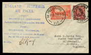 Aerophilately & Flight Covers : 20 October 1934 (AAMC.438) MacRobertson Air Race cover carried by Hewitt, Kay & Stewart and signed by C.E.Kay. - 2