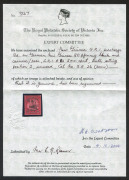 QUEENSLAND - Postal Stationery : REGISTRATION ENVELOPES: (H&G #1) 1909 KEVII 3d (in red) Size G Registration Envelopes with McCorquodale imprint under the slightly curved flaps, comprising unused (2) and used 1912 Dalby to Brisbane and 1910 from Rockhampt - 2