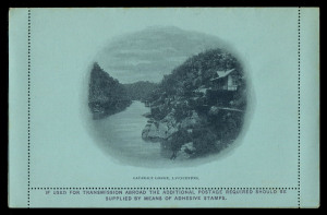 TASMANIA - Postal Stationery : LETTER CARDS: (H&G A2) 1900 Scenic Issue complete set of 6 views on pale blue stock, few age spots & minor peripheral toning, overall fine condition. Believed that fewer than 300 sets were produced.