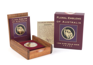 Gold : ONE HUNDRED & FIFTY DOLLARS: 1996 $150 'Floral Emblems of Australia' Proof containing ½oz of 24ct gold (99.99%), in presentation box with certificate.