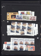 Decimal Issues : POSTAGE: Late 1990s/early Noughties accumulation with sheetlets, se-tenant strips, multiples, International stamps, booklets, etc; total face value $820+ (100s)