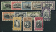 Falkland Islands : 1933 (SG.127-38s) ½d - £1 Centenary of British Administration, complete set, (12) perforated SPECIMEN. Fine & fresh mounted, with gum; the top value with 2 nibbed perfs at top. Cat.£4250. - 2