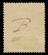 KGV Heads - Single Watermark : 1920-21 FOUR PENCE COLOUR TRIALS: 4d colour trial in brown-purple (brown) endorsed on the reverse "B" in red, Cat $15,000. - 2