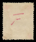 KGV Heads - Single Watermark : 1920-21 FOUR PENCE COLOUR TRIALS: 4d colour trial in deep red-violet (reddish violet) endorsed on the reverse "F" in red, Cat $15,000. - 2