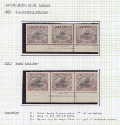 PAPUA : 1901-31 mint selection with BNG 1901-05 Wmk Horizontal 1d block of 4 (lower units MUH), 1911 Monocolours 1d to 2/6d, 1916-31 Bicolours Harrison & Ash Imprint strips of 3, 1917 Surcharges 1d on &frac12;d imprint strip of 3 with 'JBC' & 'CA monograms; ge