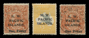 NEW GUINEA : An accumulation on stockcards with NWPI issues to 5/- including SG.100 (One Penny on 5d) x 2; New Guinea 2/- Bird (SG.186) x 39, a few Papua Lakatois, PNG 1964 Birds (6 MUH sets), 1969 Shells (2 sets), Postage Dues SG.D2-6 **, a few Booklets,