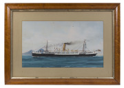 ARTIST UNKNOWN (Australian school), R.M.S. Orontes, watercolour, titled lower centre, 35 x 61cm - 2