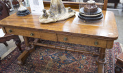 WILLIAM HAMILTON (attributed), Colonial library sofa table, Australian cedar, musk and pine, beautifully carved with centurion skirt ornamentation, Tasmanian origin, circa 1840, a rare and fine example, 76cm high, 138cm wide, 68cm deep - 4