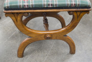 An early Colonial footstool, Australian cedar, circa 1850, 47cm high, 50cm wide, 35cm deep - 6