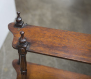 A Colonial Australian cedar three tier wall shelf, 19th century, 59cm high, 81cm wide, 16cm deep - 5