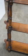 A Colonial Australian cedar three tier wall shelf, 19th century, 59cm high, 81cm wide, 16cm deep - 7