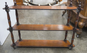 A Colonial Australian cedar three tier wall shelf, 19th century, 59cm high, 81cm wide, 16cm deep - 9