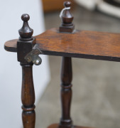 A Colonial Australian cedar three tier wall shelf, 19th century, 59cm high, 81cm wide, 16cm deep - 10