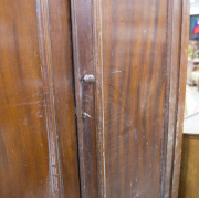 An Australian cedar two door wardrobe, circa 1885, 190cm high, 132cm wide, 58cm deep - 4